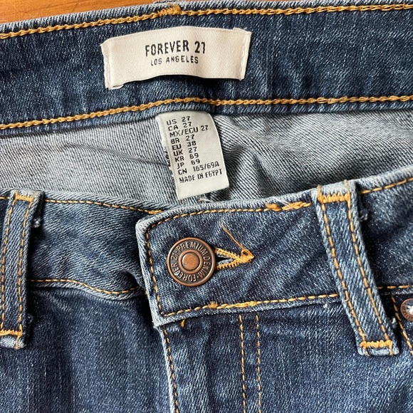 Forever 21 Side Striped High Waist Skinny Jeans - Picture 3 of 3